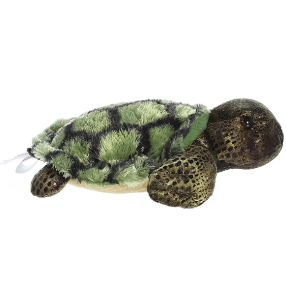 Splish Splash the Stuffed Sea Turtle Mini Flopsie by Aurora