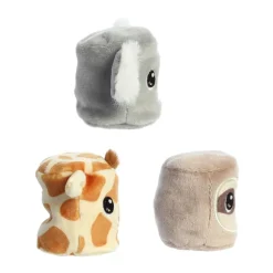 Squishy Jungle Animals Plush Mallows 3 Piece Set By Aurora