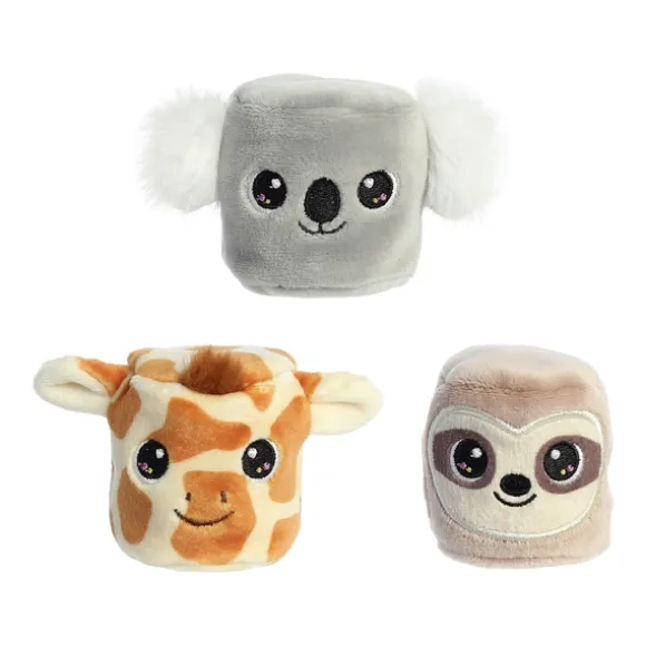 Squishy Jungle Animals Plush Mallows 3 Piece Set By Aurora