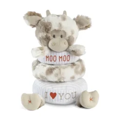 Stackable Rings Plush Cow Baby Toy by Demdaco