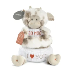 Stackable Rings Plush Cow Baby Toy by Demdaco