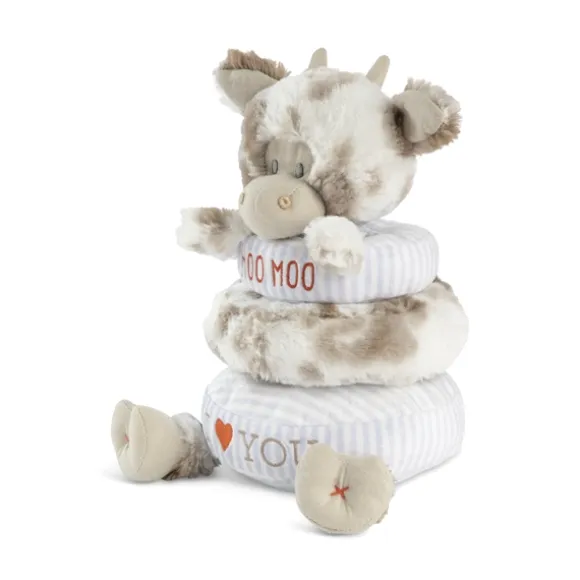 Stackable Rings Plush Cow Baby Toy by Demdaco