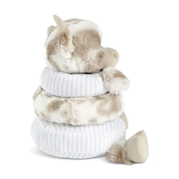 Stackable Rings Plush Cow Baby Toy by Demdaco