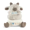 Stackable Rings Plush Goat Baby Toy by Demdaco