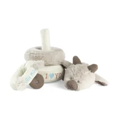 Stackable Rings Plush Goat Baby Toy by Demdaco