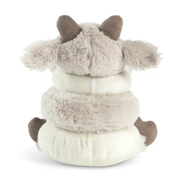 Stackable Rings Plush Goat Baby Toy by Demdaco