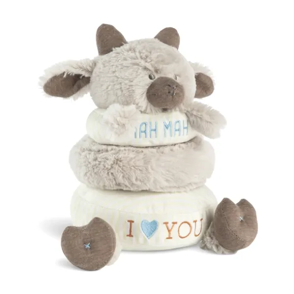 Stackable Rings Plush Goat Baby Toy by Demdaco