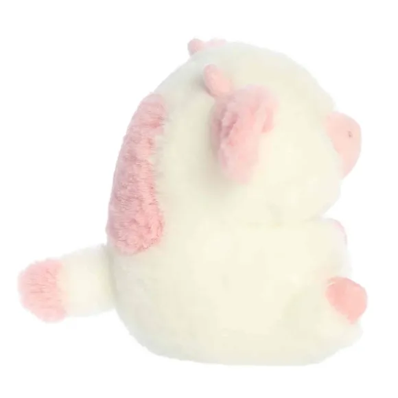 Strawberry Milk Cow Stuffed Animal 5 Inch Rolly Pet by Aurora