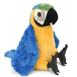 Stuffed Blue and Yellow Macaw 12 Inch Cuddlekin by Wild Republic
