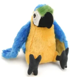 Stuffed Blue and Yellow Macaw Mini Cuddlekin by Wild Republic