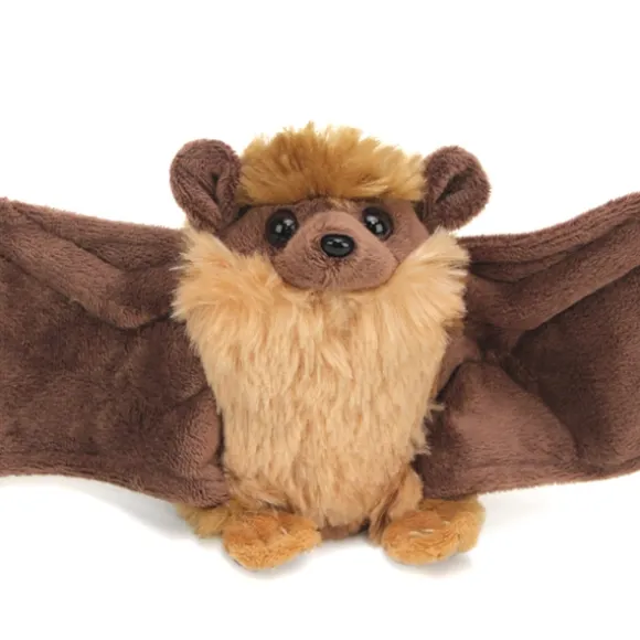 Stuffed Brown Bat Mini Cuddlekin by Wild Republic