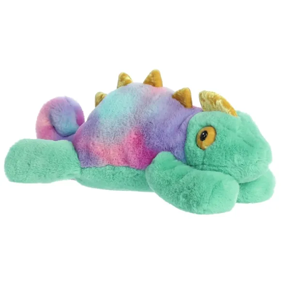 Stuffed Chameleon Lizard 16 Inch Snoozles Plush by Aurora