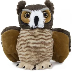 Stuffed Great Horned Owl 12 Inch Cuddlekin by Wild Republic