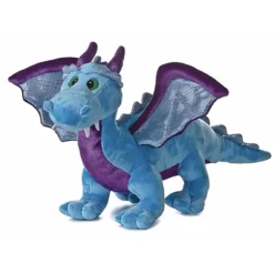 Stuffed Roaring Blue Dragon 14 Inch Plush Animal with Sound by Aurora