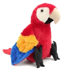 Stuffed Scarlet Macaw 12 Inch Cuddlekin by Wild Republic