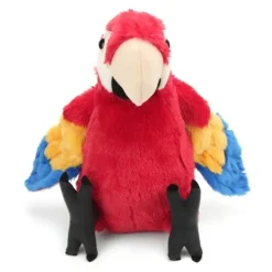 Stuffed Scarlet Macaw 12 Inch Cuddlekin by Wild Republic