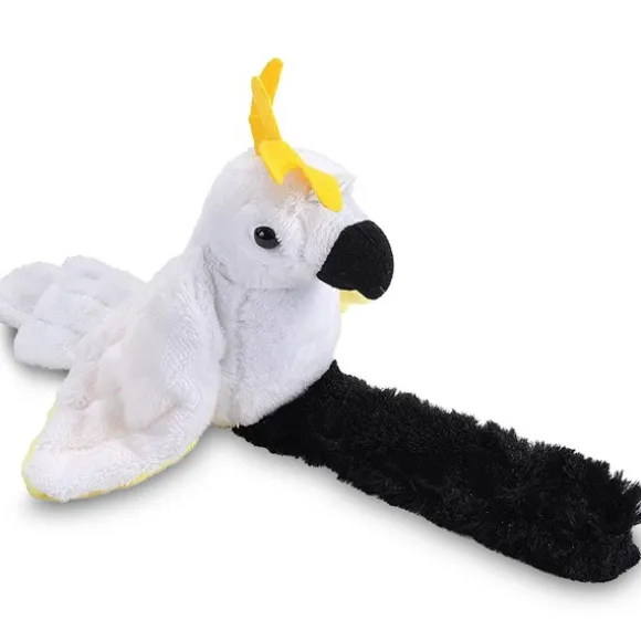 Stuffed Sulphur Crested Cockatoo Perching Parrot with Mimicking Sound by Wild Republic