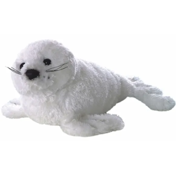 Stuffed White Harp Seal Mini Flopsie by Aurora