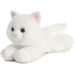 Sugar Too the Stuffed White Cat Mini Flopsie by Aurora