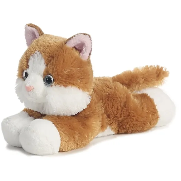 Sunshine the Stuffed Orange Tabby Cat Mini Flopsie by Aurora