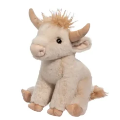 Super Soft Laddie the 12 Inch Plush Cream Highland Cow by Douglas