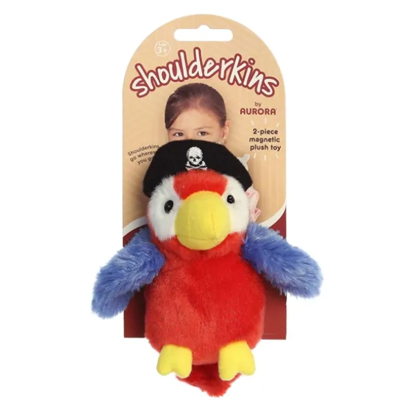 Swashbuckler the Stuffed Parrot Magnetic Shoulderkins Plush by Aurora