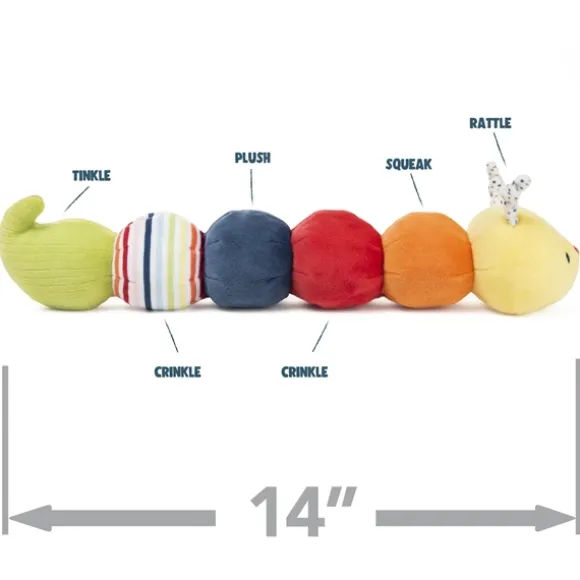 Tinkle Crinkle Essential 14 Inch Plush Caterpillar Toy by Gund