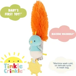 Tinkle Crinkle Plush Birdie Baby Toy by Gund