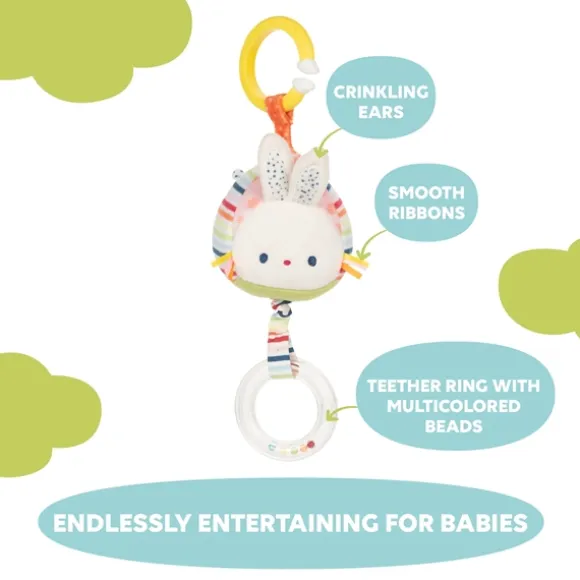 Tinkle Crinkle Pull and Play Plush Baby Toy by Gund