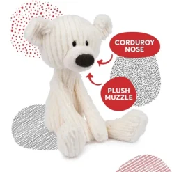 Toothpick the White Cable Pattern Teddy Bear by Gund