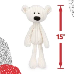Toothpick the White Cable Pattern Teddy Bear by Gund