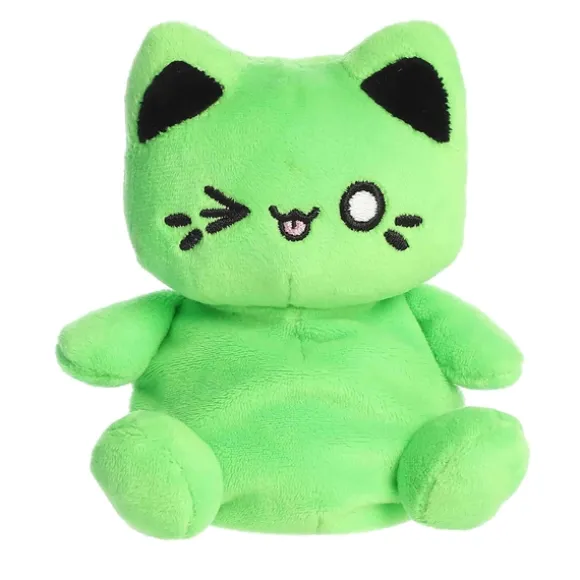Toxic Green Plush Meowchi Cat Palm Pals by Aurora