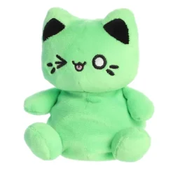 Toxic Green Plush Meowchi Cat Palm Pals by Aurora
