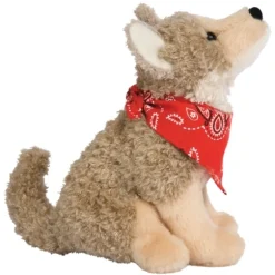 Trixter the Little Plush Coyote with Bandana by Douglas