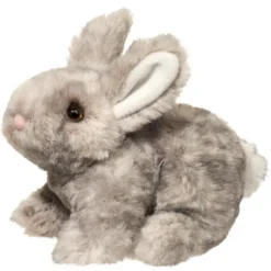 Tyler the Little Plush Gray Bunny by Douglas