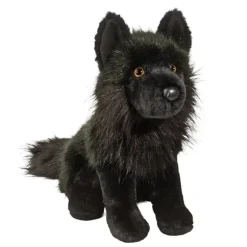 Vilkas the Stuffed Black Wolf by Douglas