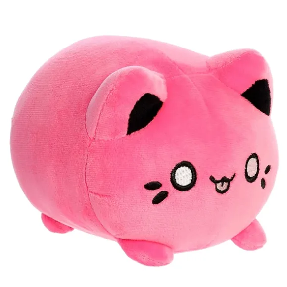 Vivid Pink Stuffed Meowchi Cat by Aurora