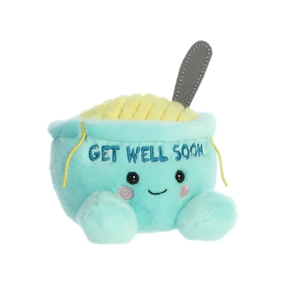 Welly the Plush Chicken Soup Bowl Palm Pals by Aurora