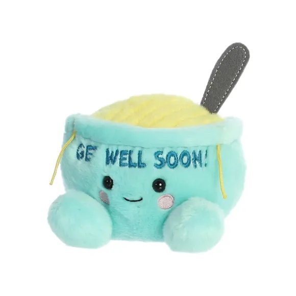 Welly the Plush Chicken Soup Bowl Palm Pals by Aurora