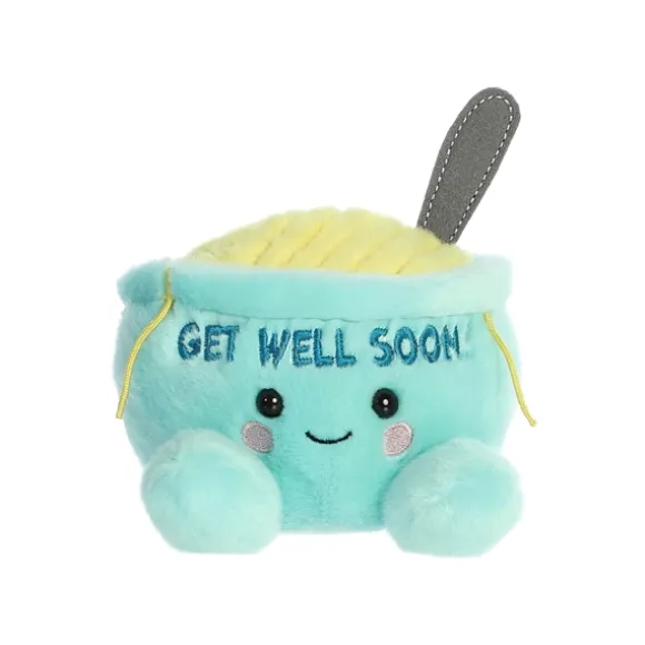 Welly the Plush Chicken Soup Bowl Palm Pals by Aurora
