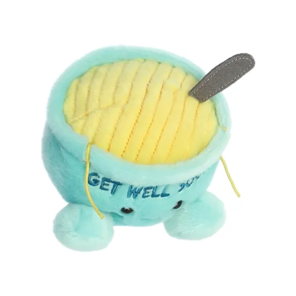 Welly the Plush Chicken Soup Bowl Palm Pals by Aurora