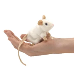 White Mouse Finger Puppet by Folkmanis Puppets