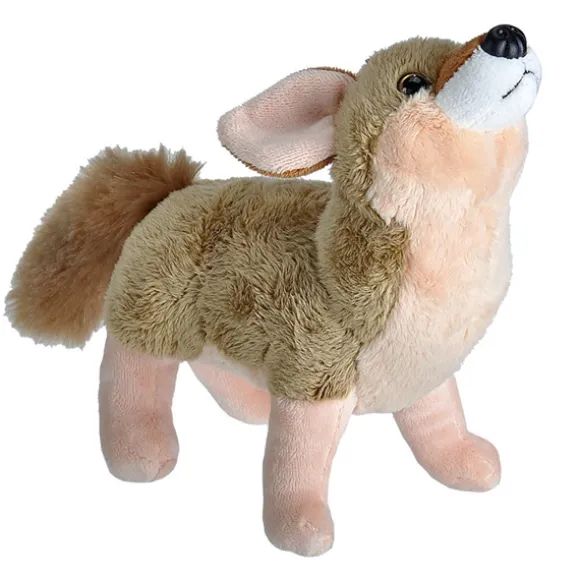 Wild Calls Stuffed Coyote with Real Sound by Wild Republic