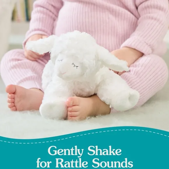 Winky the Eco-Friendly Plush Lamb Rattle by Gund