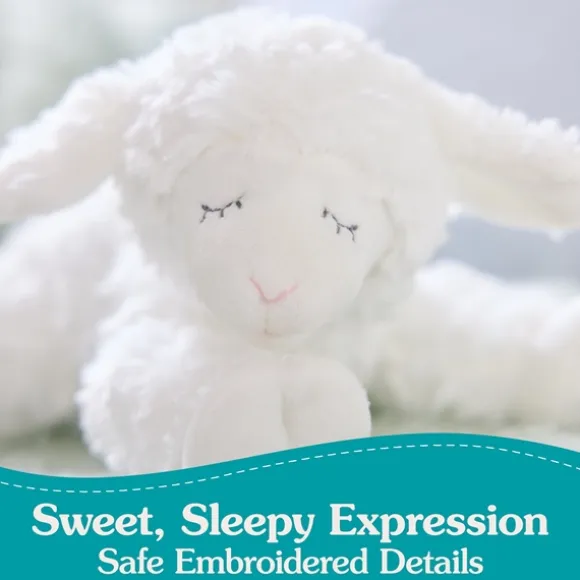 Winky the Eco-Friendly Plush Lamb Rattle by Gund