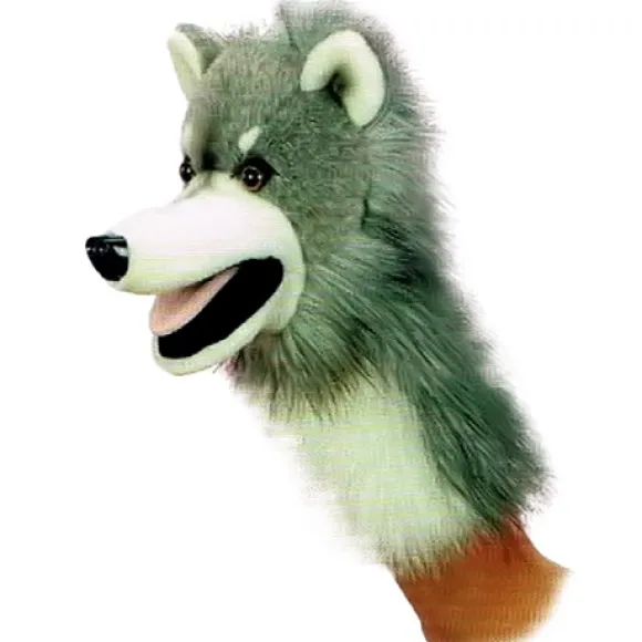 Wolfgang the Plush Wolf Stage Puppet by Aurora