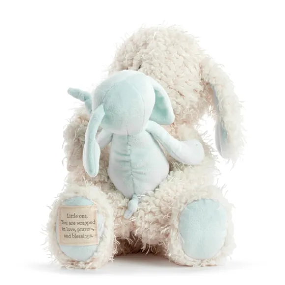 Wrapped in Prayer Baby Safe Plush Elephant with Baby by Demdaco