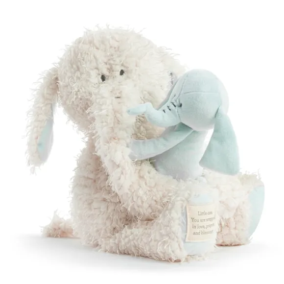 Wrapped in Prayer Baby Safe Plush Elephant with Baby by Demdaco