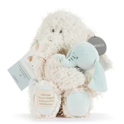 Wrapped in Prayer Baby Safe Plush Elephant with Baby by Demdaco