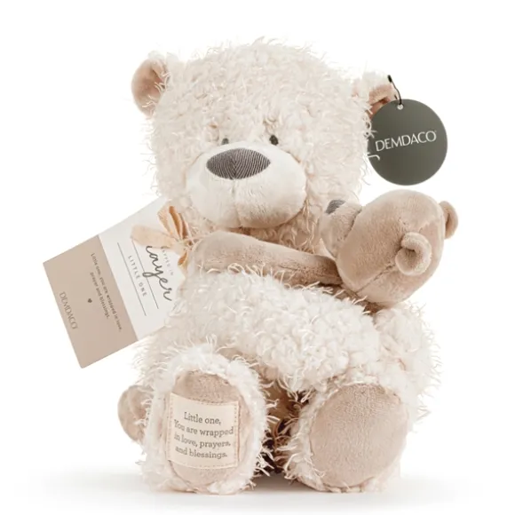 Wrapped in Prayer Baby Safe Plush Bear with Baby by Demdaco